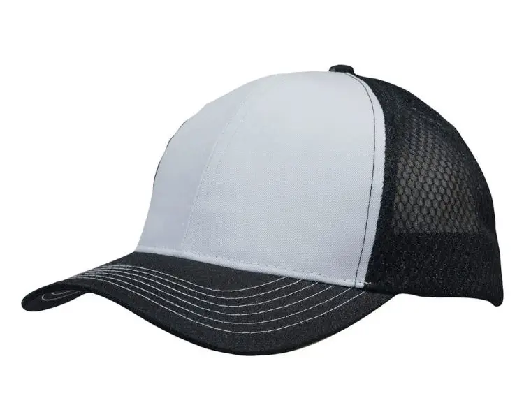 Picture of Breathable Poly Twill Cap with Honeycomb Mesh