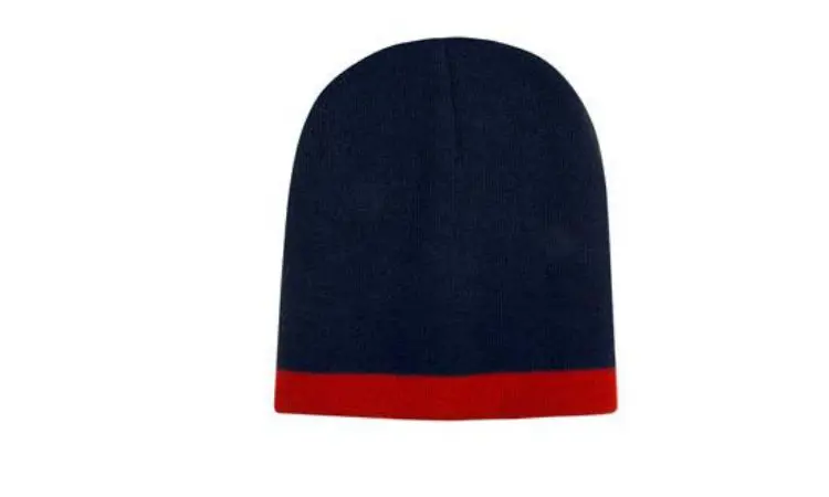 Picture of Roll Down Two Tone Acrylic Beanie