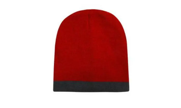 Picture of Roll Down Two Tone Acrylic Beanie