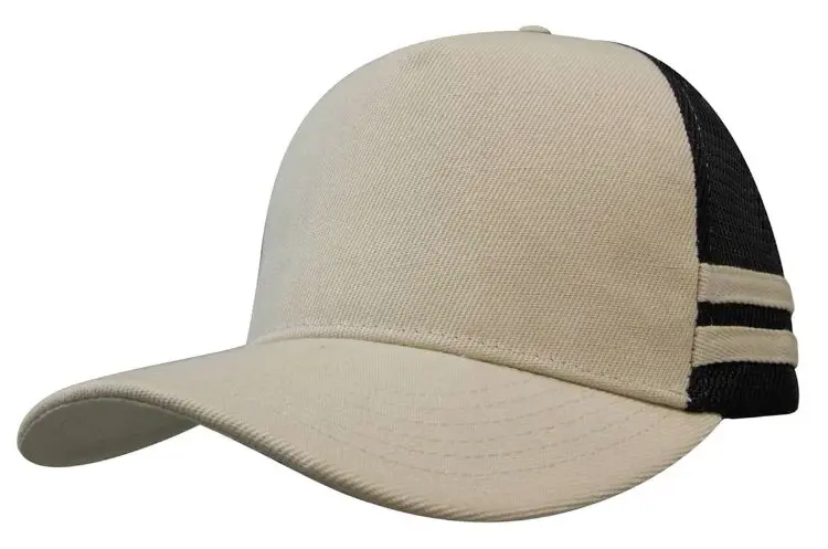 Picture of American Premium Twill/Mesh Deep Fit Trucker Cap with Stripes